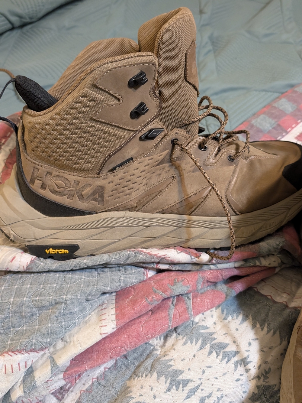 Hoka Men's Brown Tan Trail Boots